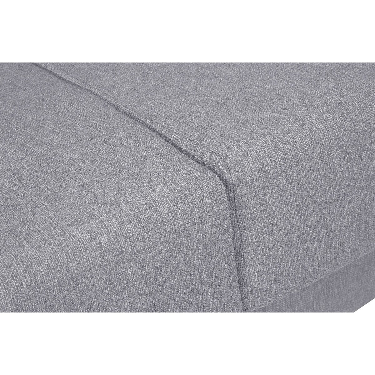 Canapé scandinave convertible avec matelas 18 cm GRAHAM gris clair, MILIBOO