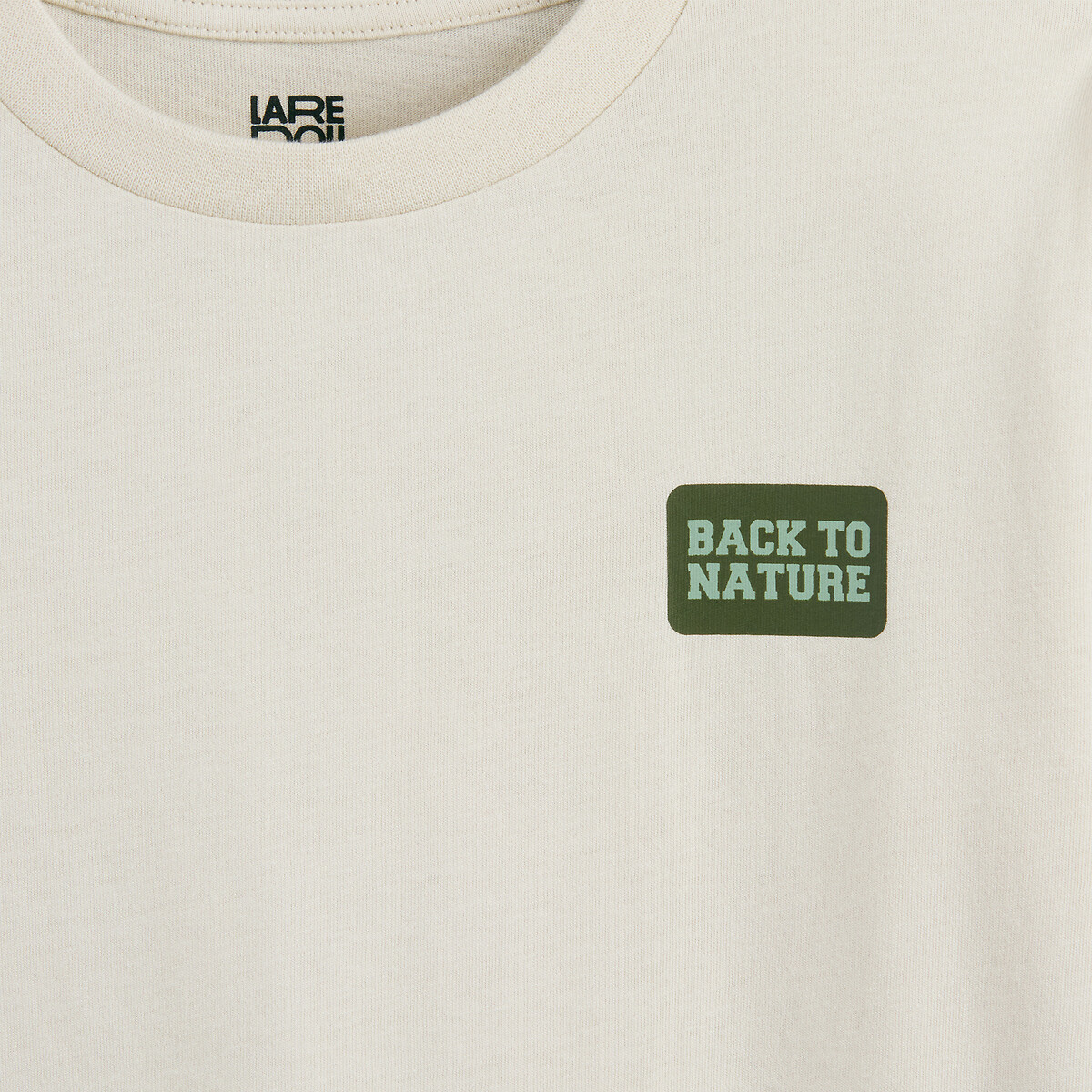 Lot de 3 T-shirts manches longues vert kaki + écru + vert, LA REDOUTE COLLECTIONS