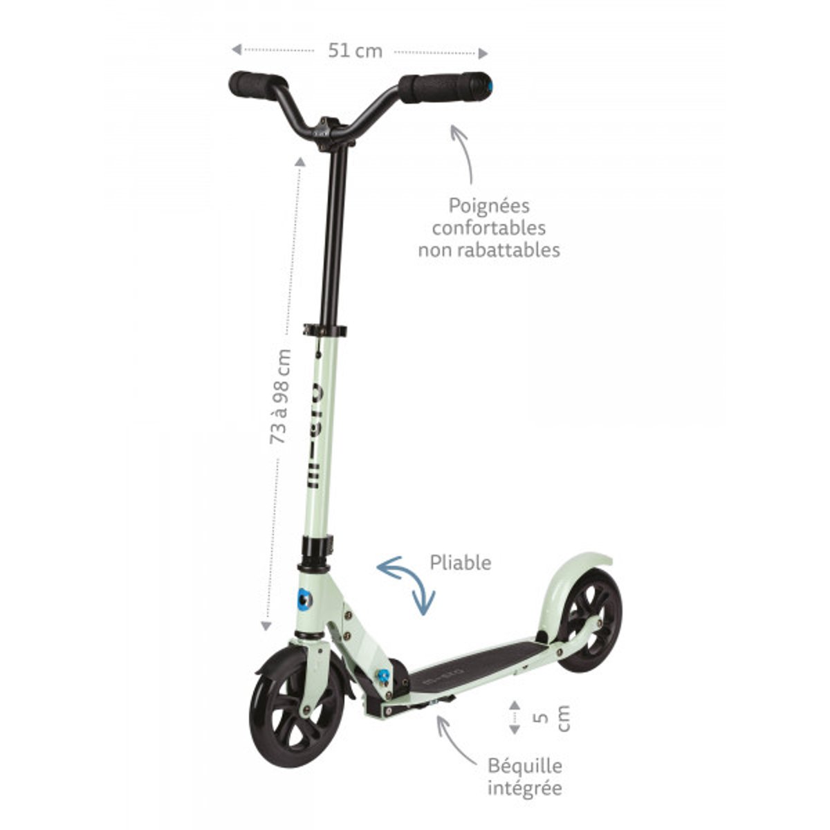trottinette - Micro Speed - Deluxe vert, MICRO MOBILITY
