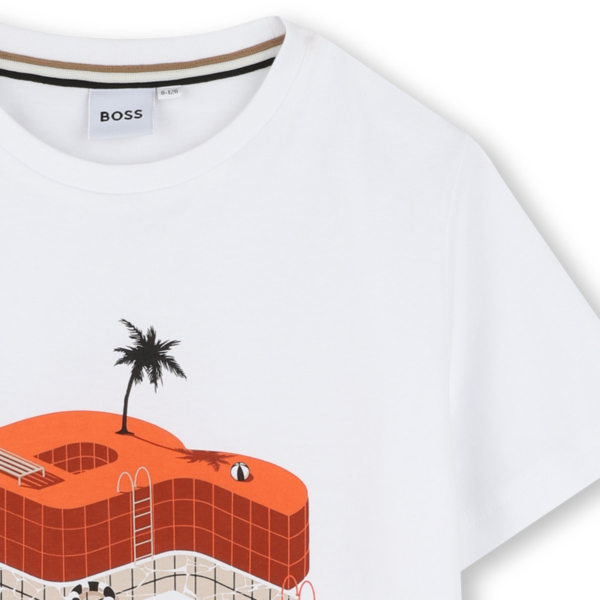 T-shirts à manches courtes blanc, BOSS KIDSWEAR