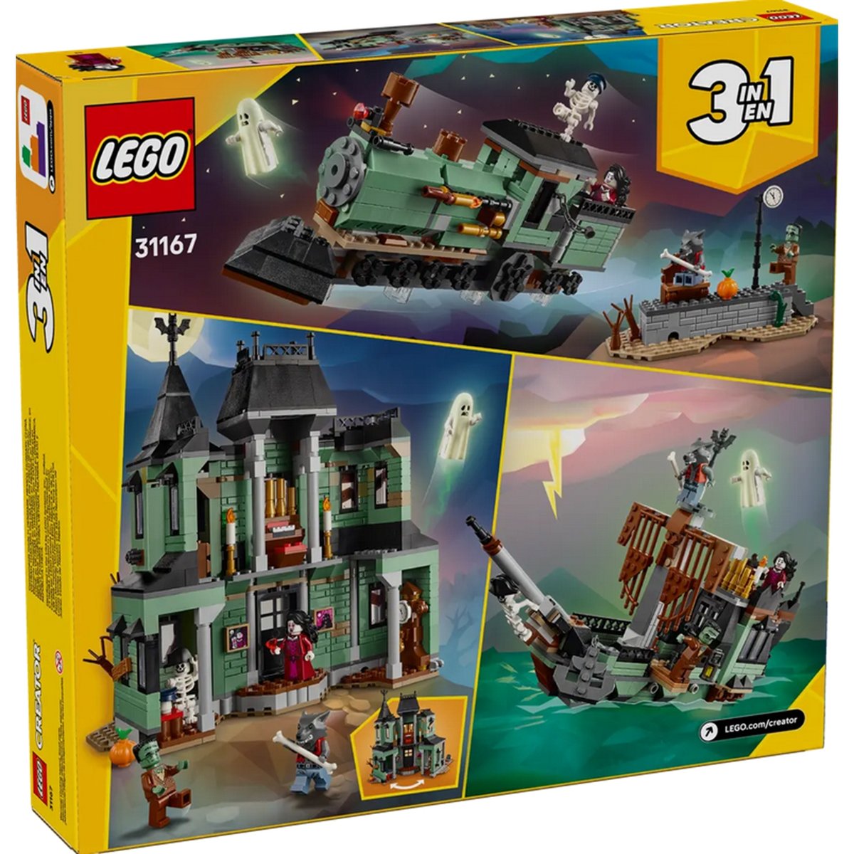LEGO Creator - Manoir Hanté 31167 : Construisez des Histoires Effrayantes multicolore, LEGO