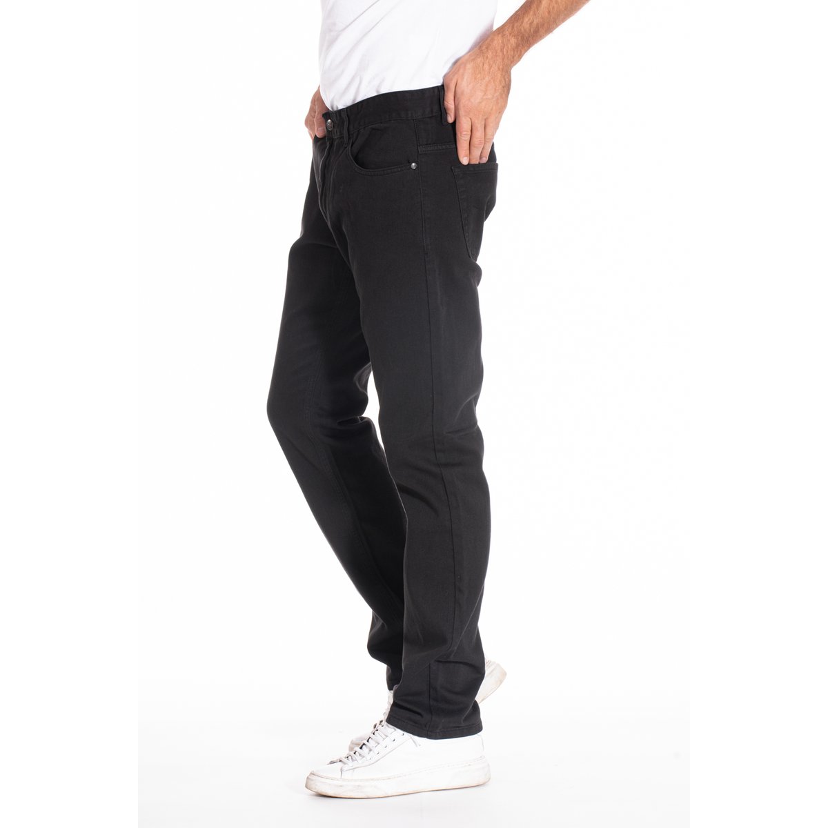 Jeans coupe droite RL70 coton WALKER noir, RICA LEWIS