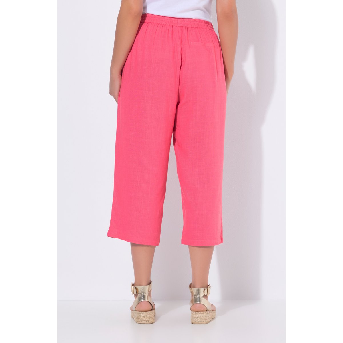 Pantalon Rose en lin mélangé fuchsia clair, ULLA POPKEN