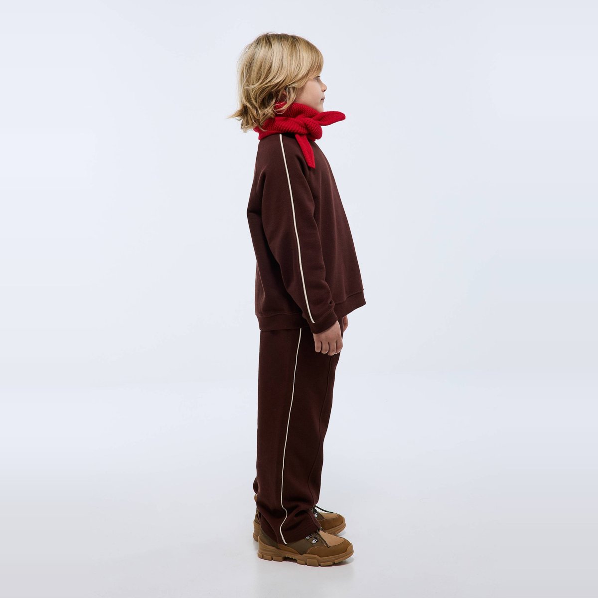 Jogging droit chaud en coton GOTS souche, MONOPRIX