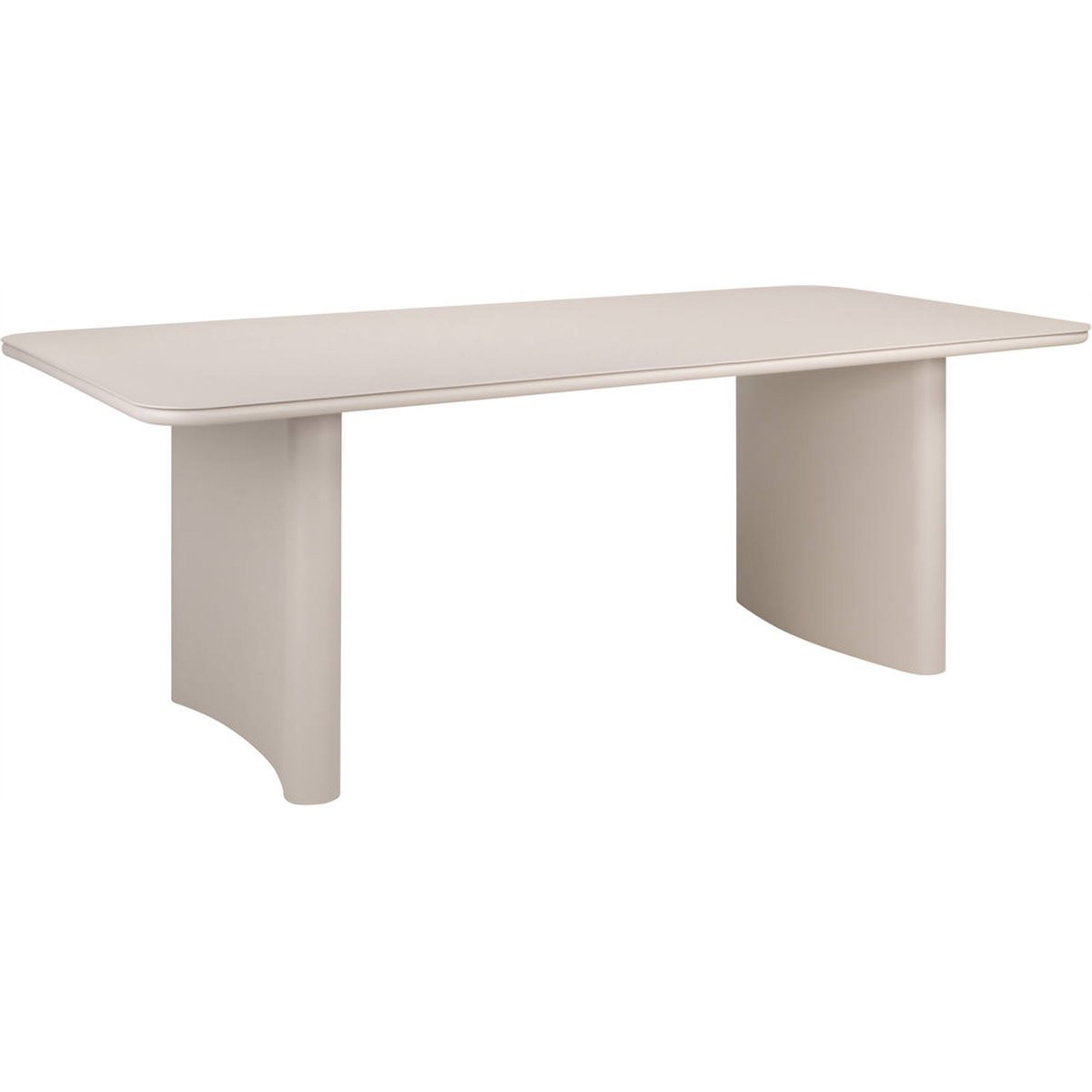 Table de jardin en aluminium beige clair, RECOLLECTION