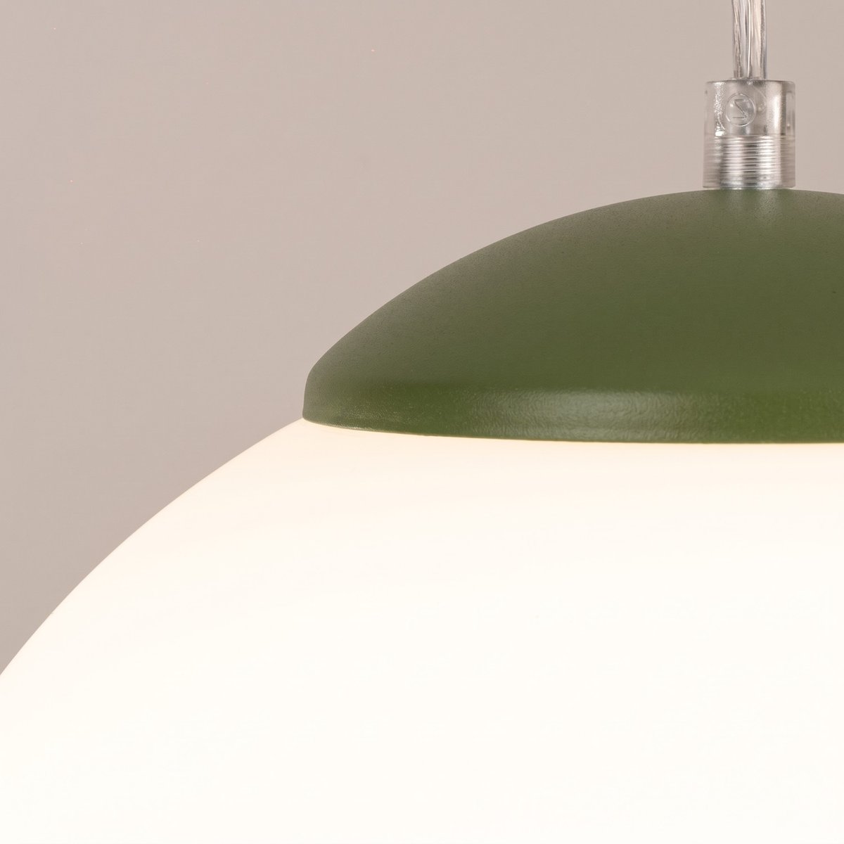 Suspension Acier Vert Olive E27 1 Ugo vert olive, EDEN