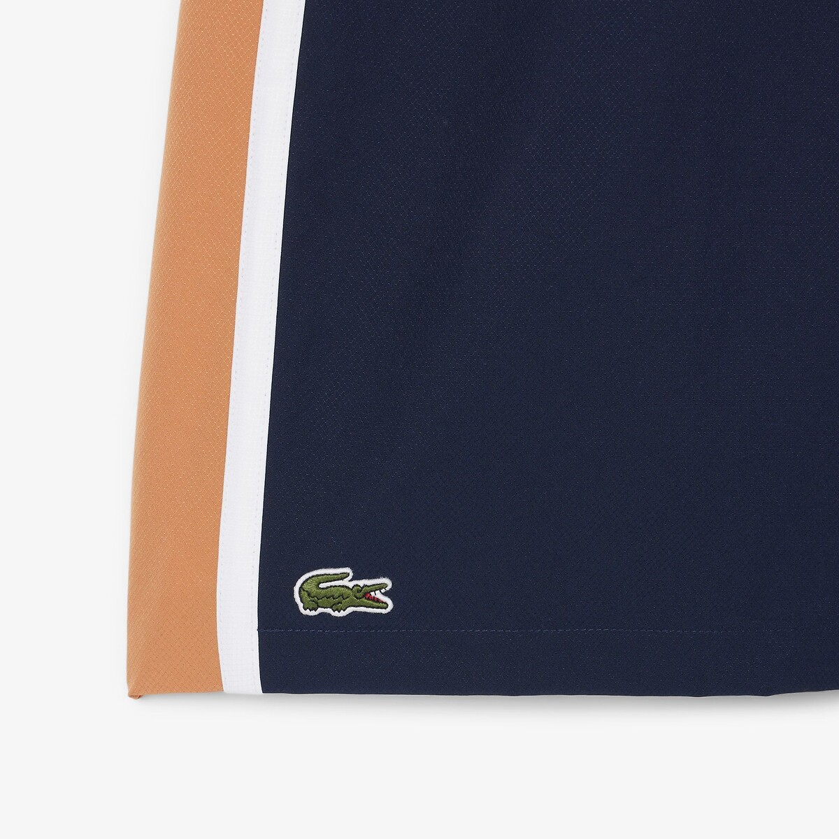 Pantaloncini da tennis leggeri con bande color-block navy, LACOSTE