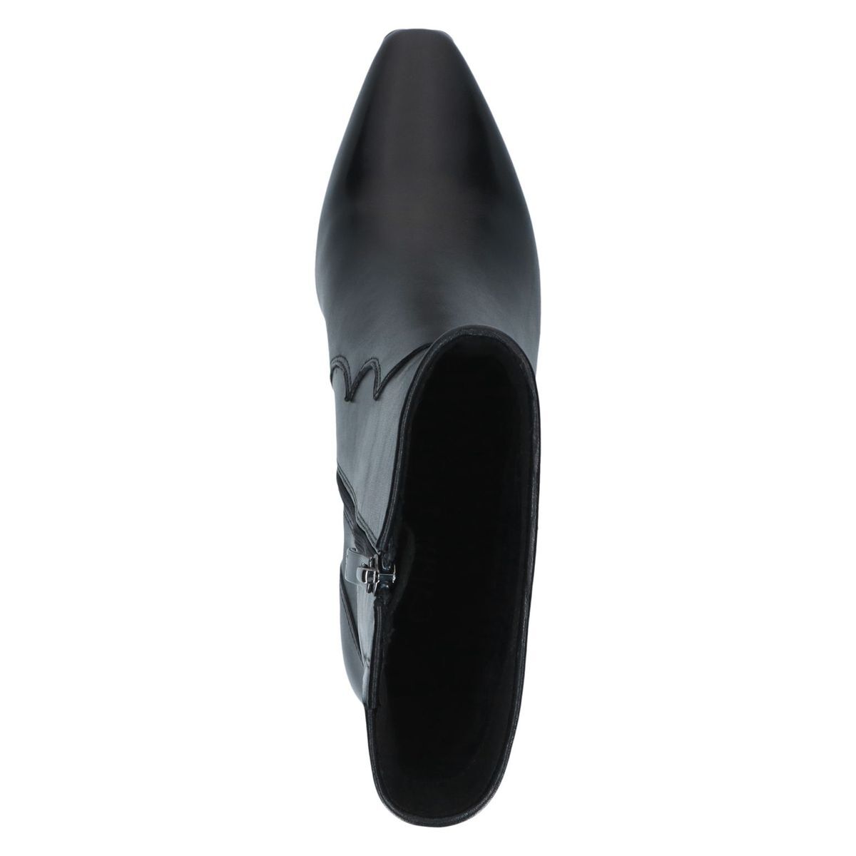 Bottine en cuir noir nappa, CAPRICE