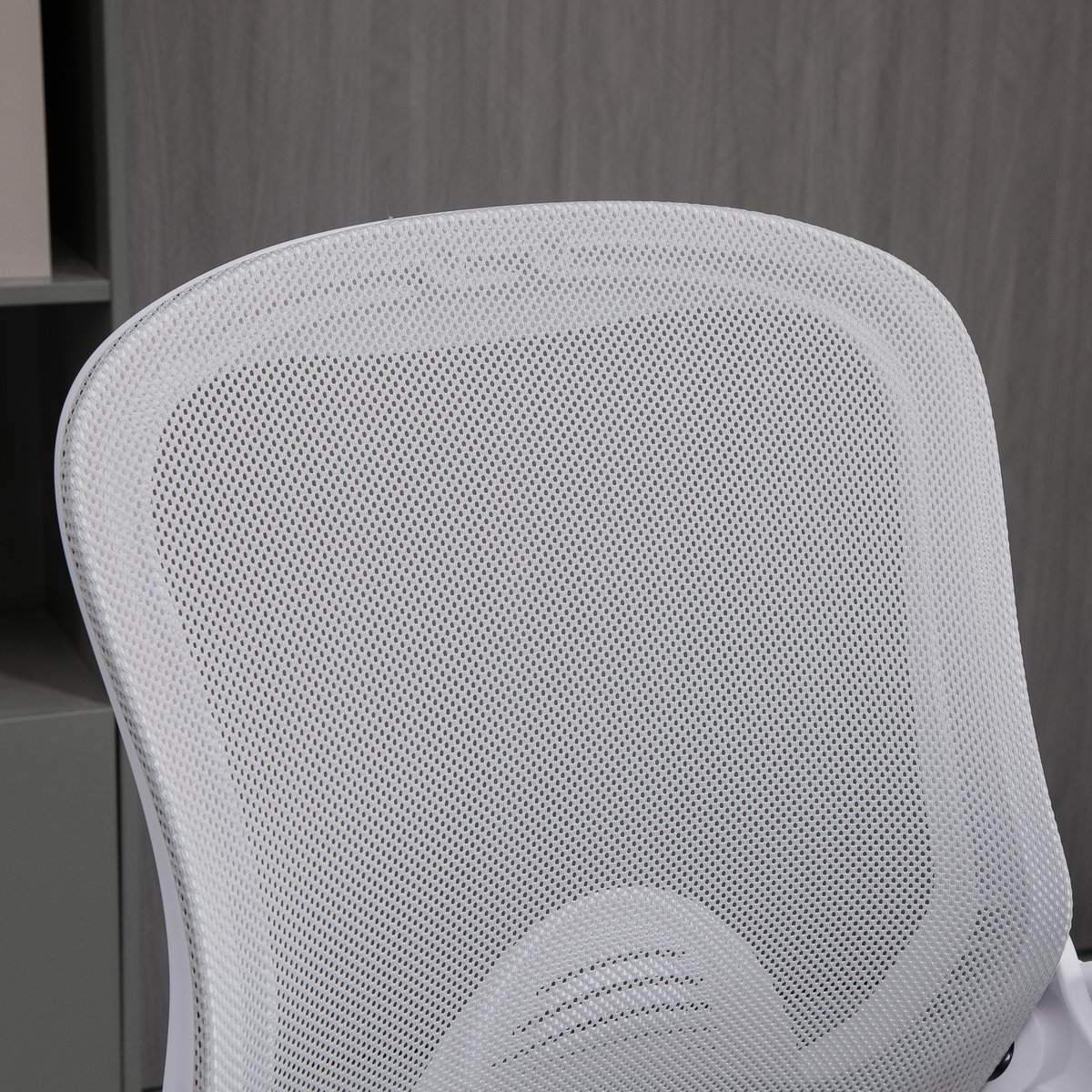 Chaise de bureau pour poste de travail debout gris et blanc, HOMCOM