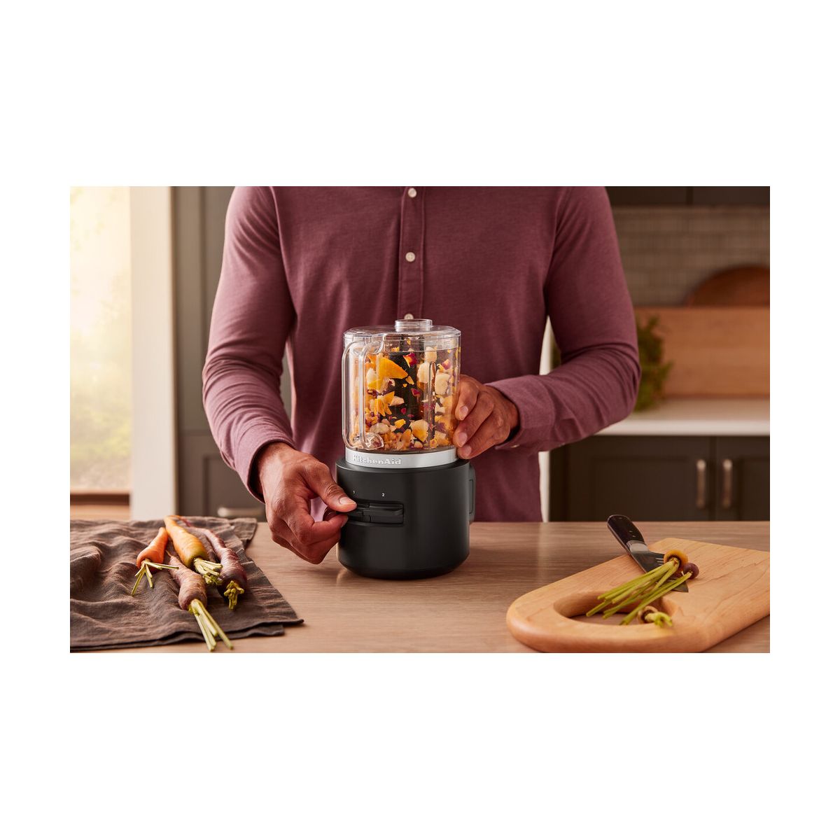 Hachoir GO sans fil avec batterie 5KFCR531BM couleur unique, KITCHENAID