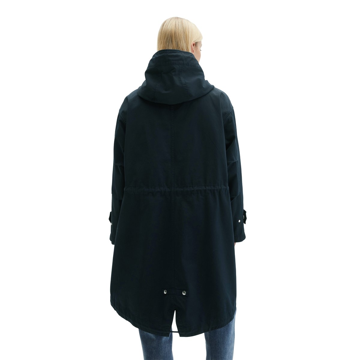 Parka regular en sergé de coton organique bleu foncé, MARC O'POLO
