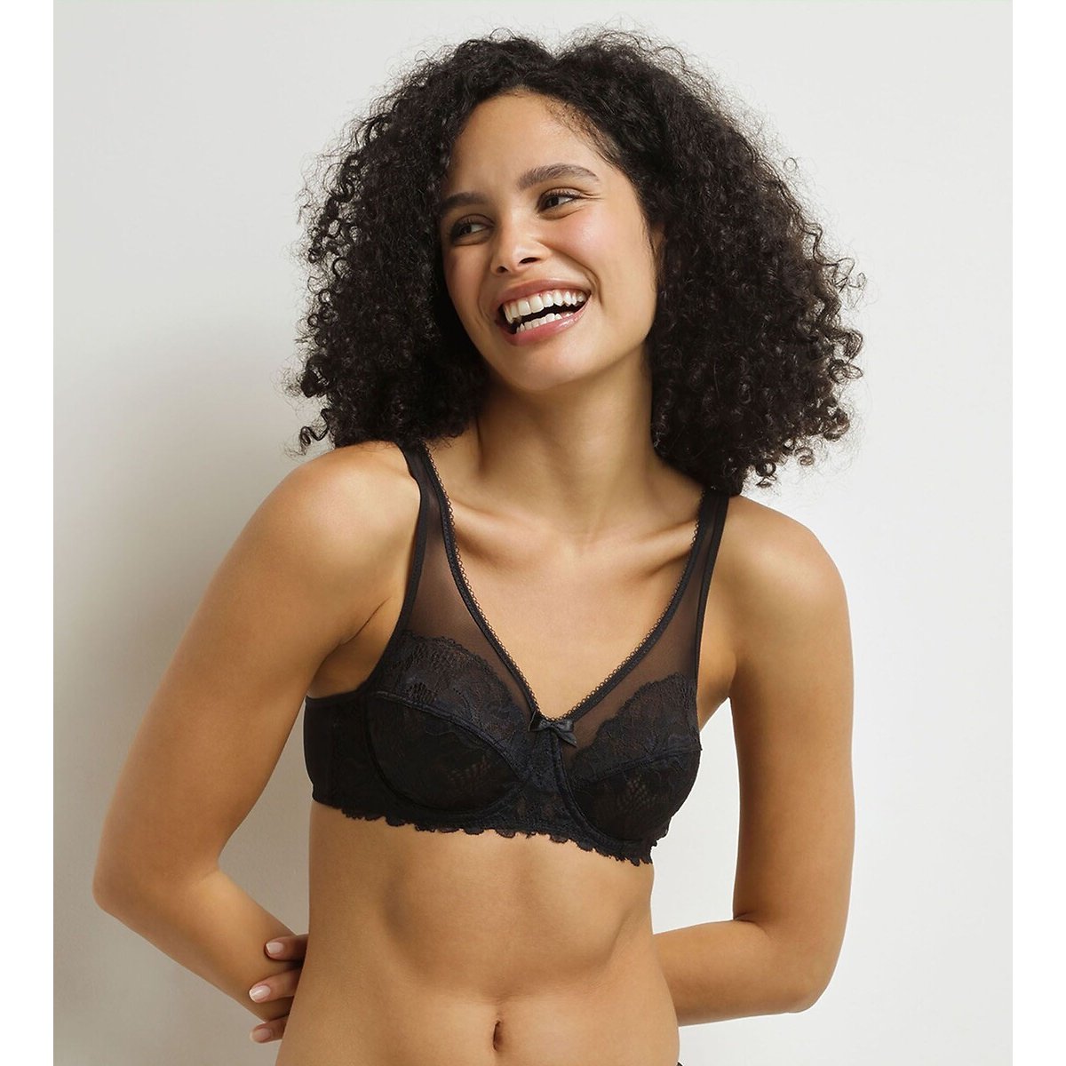Reggiseno avvolgente Generous pizzo nero , DIM