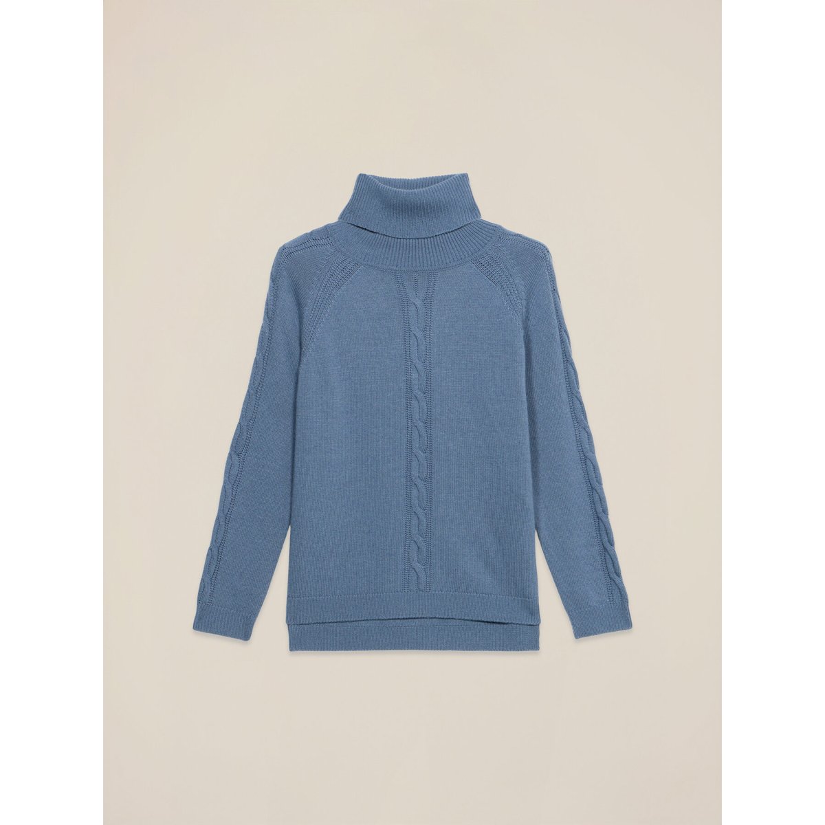 Col roulé tressé light - blue, OLTRE