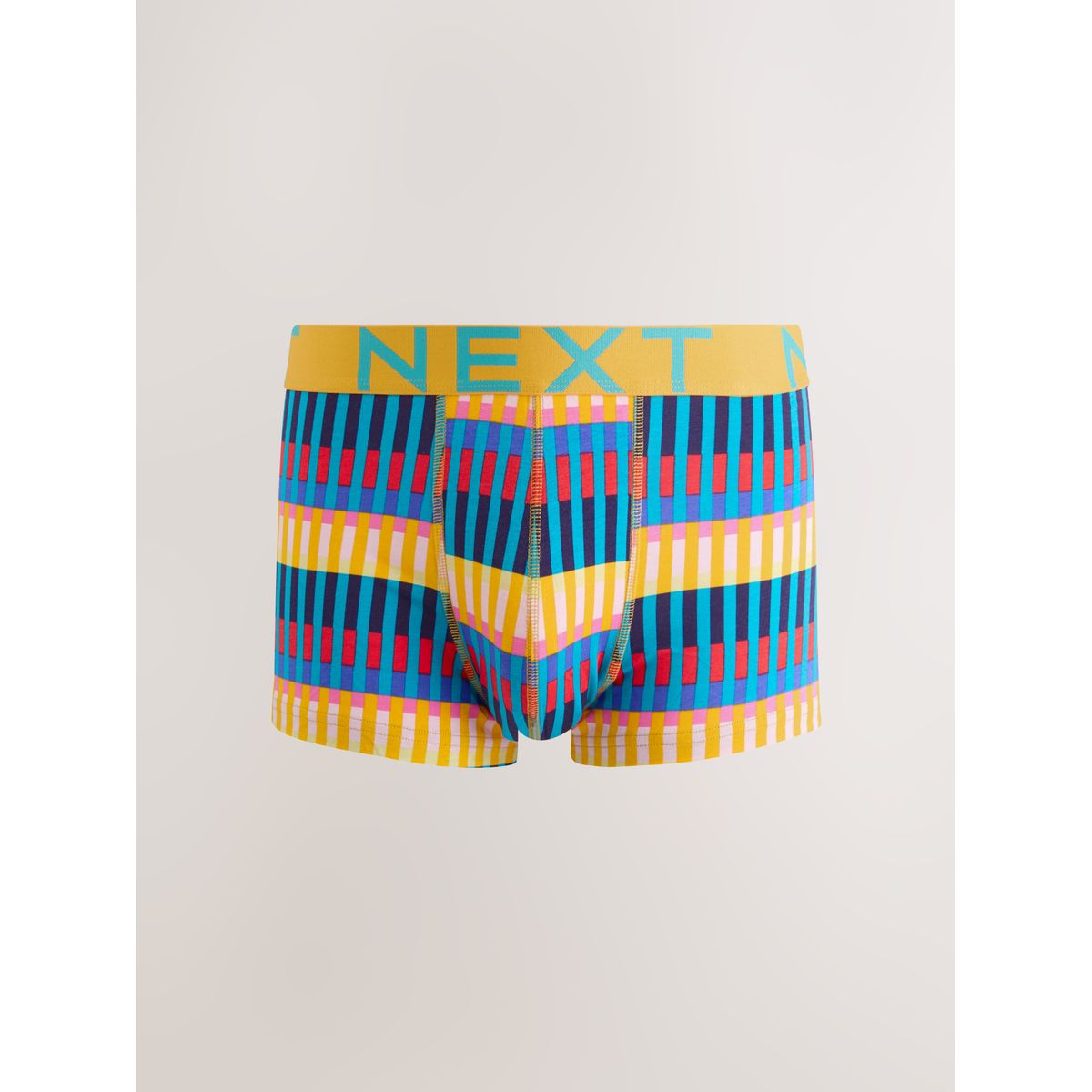 Boxer taille basse géo bleu vif/violet, NEXT