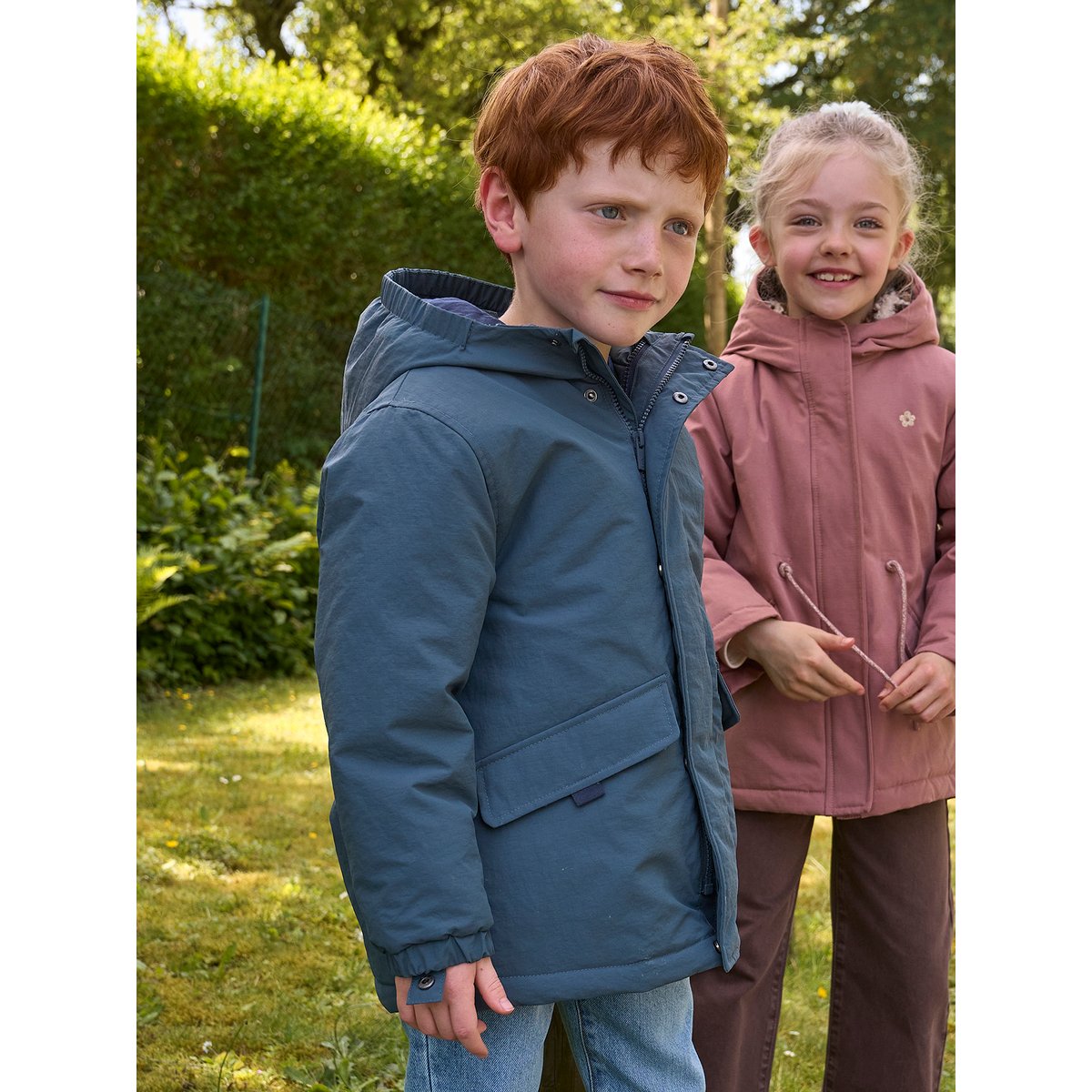 Parka 3 en 1 amovible bleu ardoise, VERTBAUDET