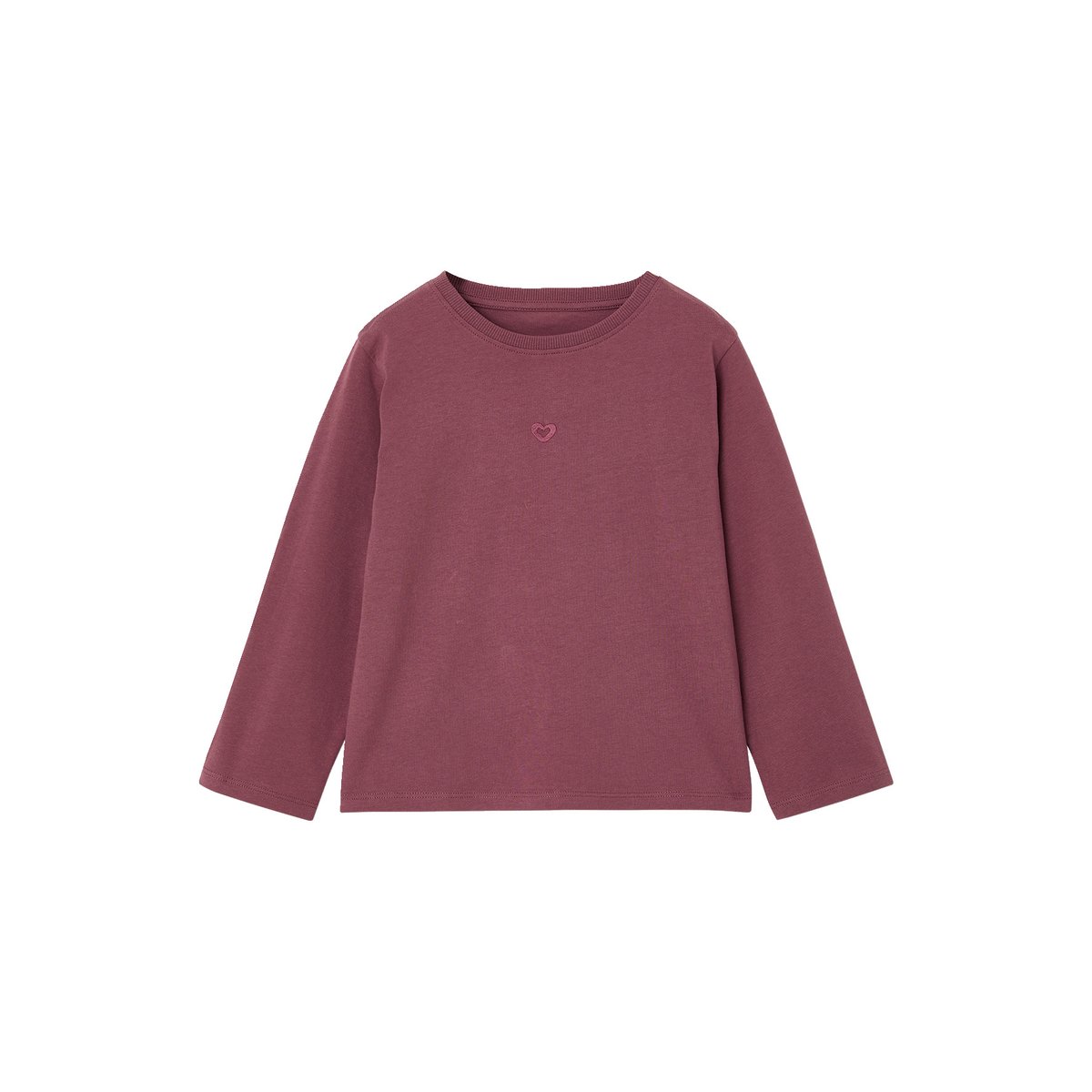 T-shirt manches longues prune, VERTBAUDET