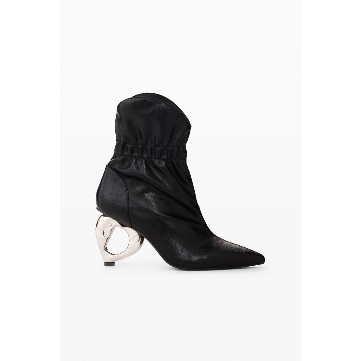 bottes à talons cœur noir, DESIGUAL