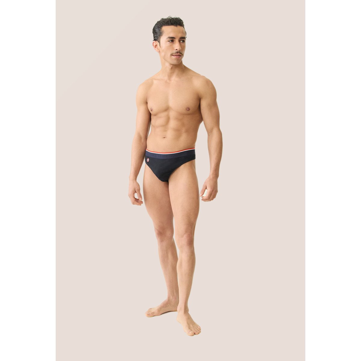 String en coton Loic noir, LE SLIP FRANCAIS