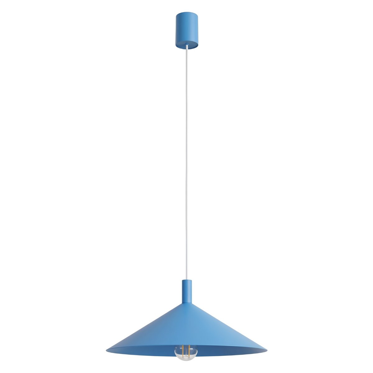 Suspension Acier Bleu E27 1 Nox bleu, EDEN