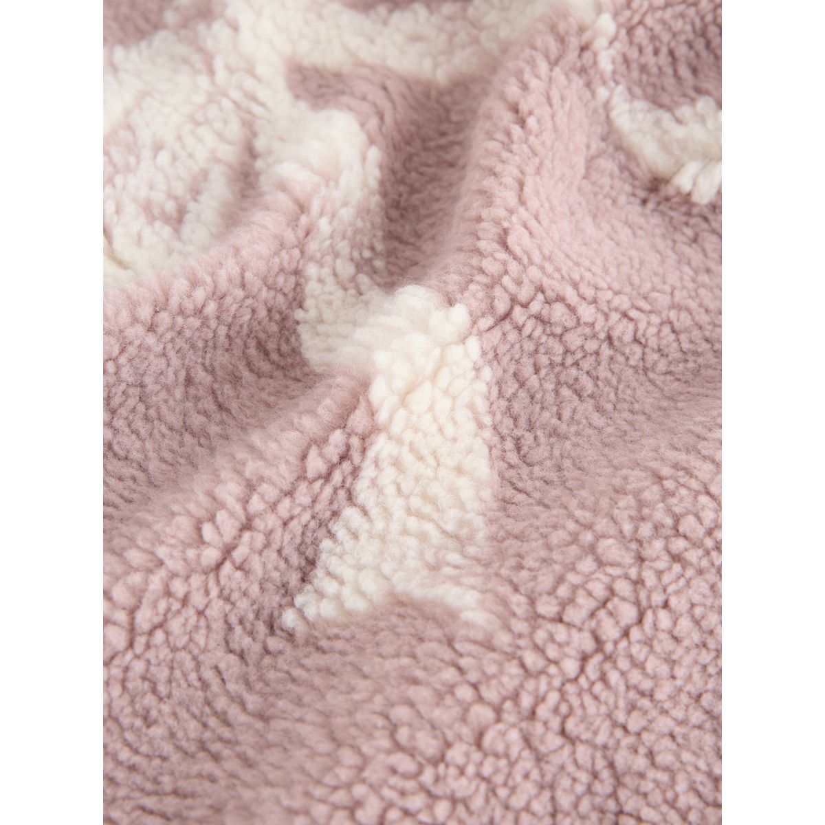 Veste polaire zippée en peau lainée noeud rose, NEXT