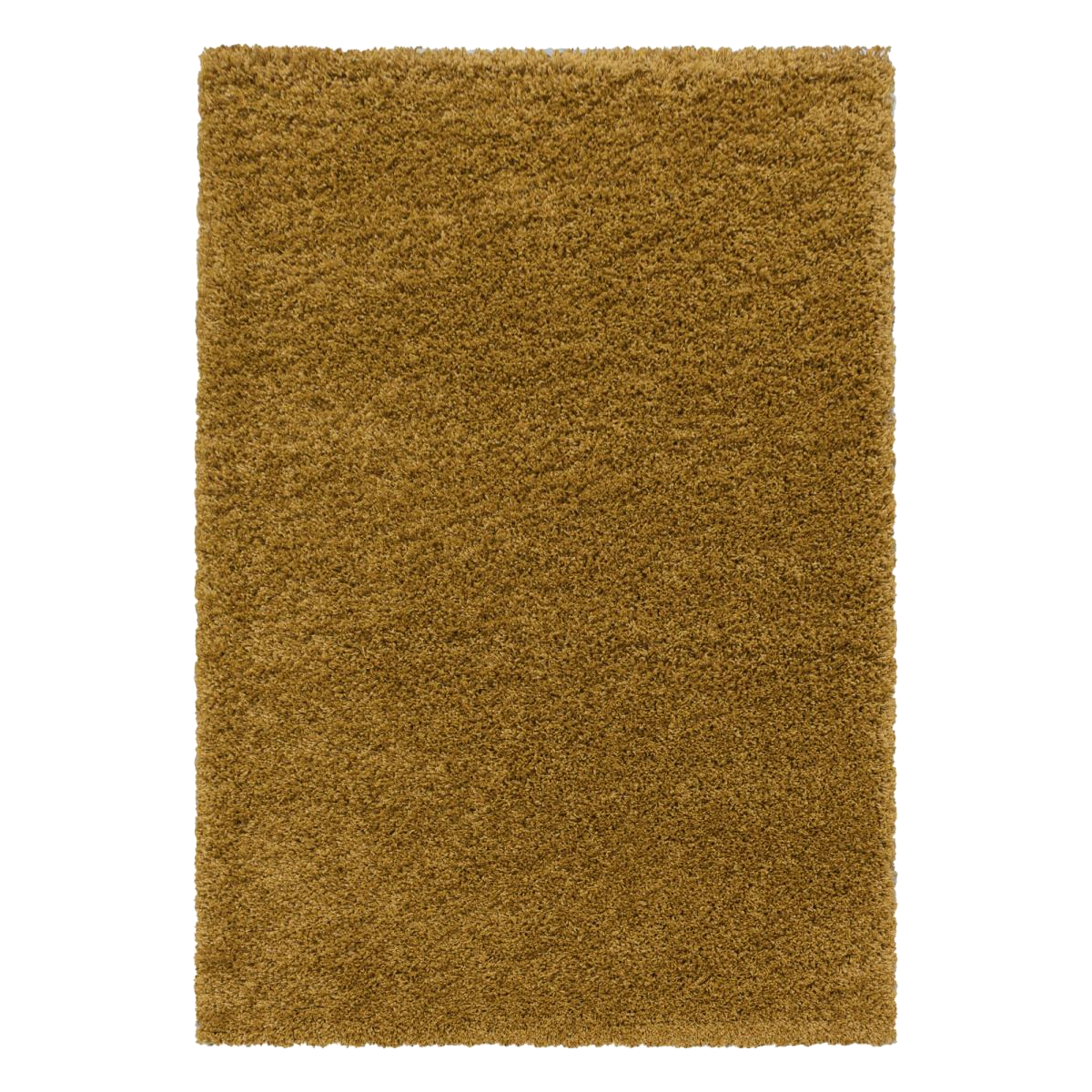 Tapis poils longs shaggy tissé motif uni UNI I or, UN AMOUR DE TAPIS