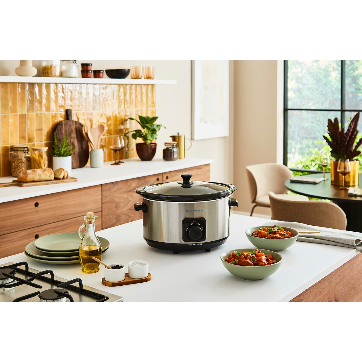 Stainless Steel 6.5L Slow Cooker - 461013 silver-coloured, MORPHY RICHARDS