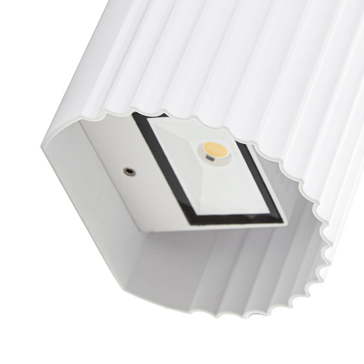 Applique extérieure en aluminium moderneLED blanc, LINDBY