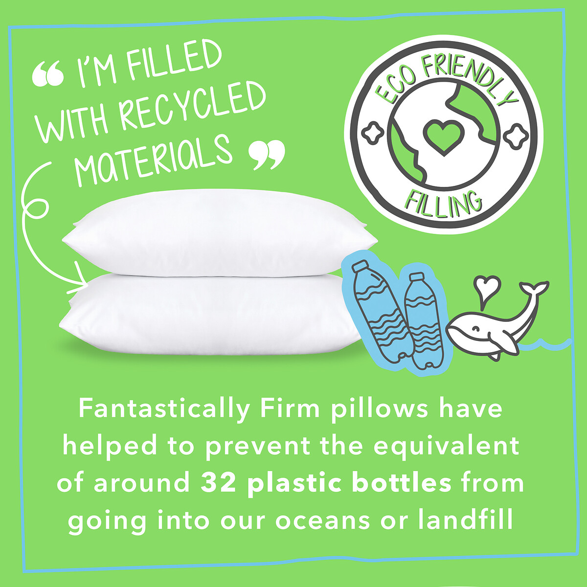 Fantastically Firm Pillow Pair white, SNUG