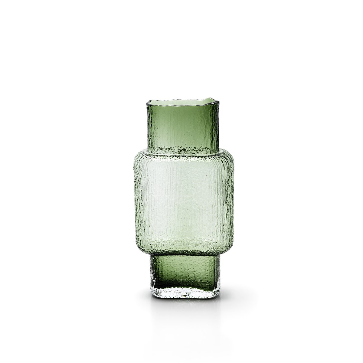 Vase en verre recyclé VINTAGE vert, BAZAR BIZAR