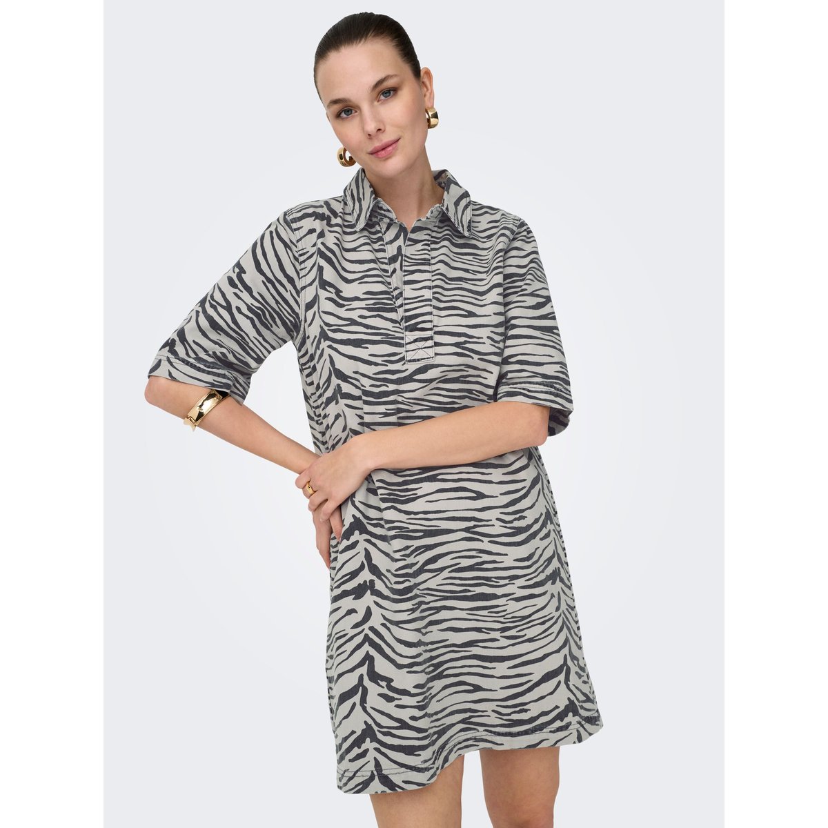 Robe En Denim light grey denim, ONLY