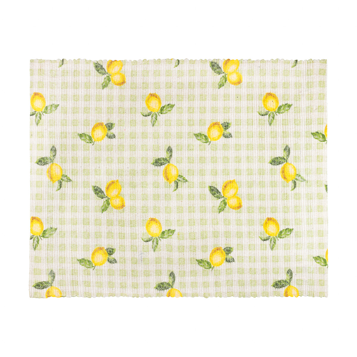 Set of 4 Fruits Lemons Indoor/Outdoor Placemats sage, FURN.