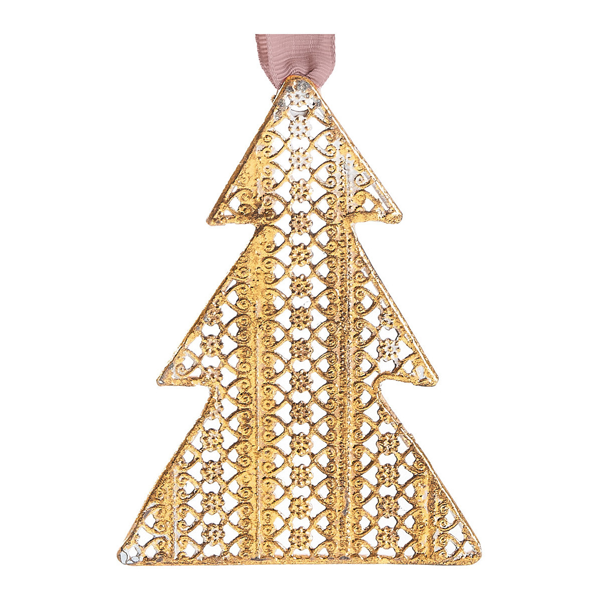 Sapin en métal doré à suspendre or, MATHILDE M