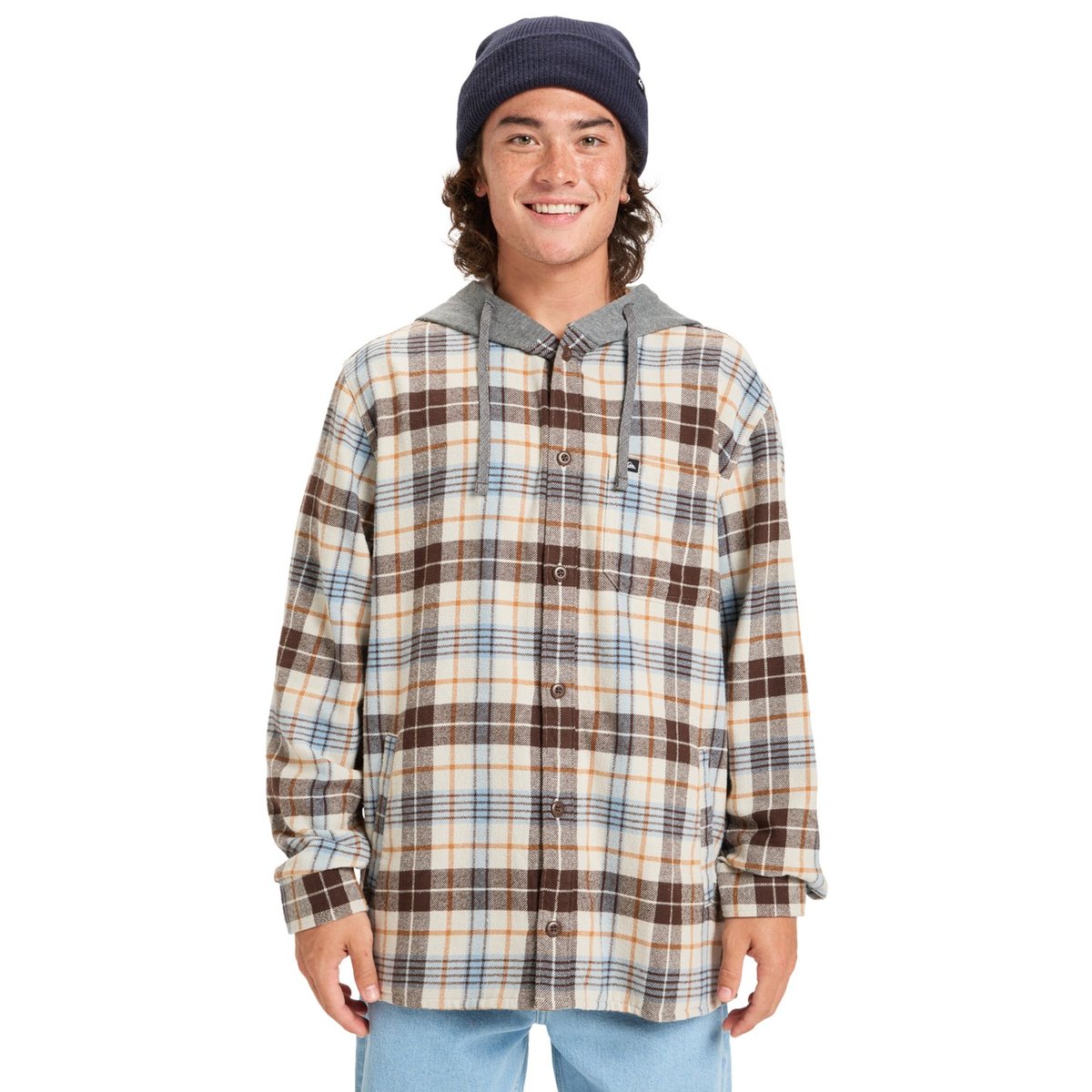 Chemise manches longues HOODED SURF gris moonstruck hooded, QUIKSILVER