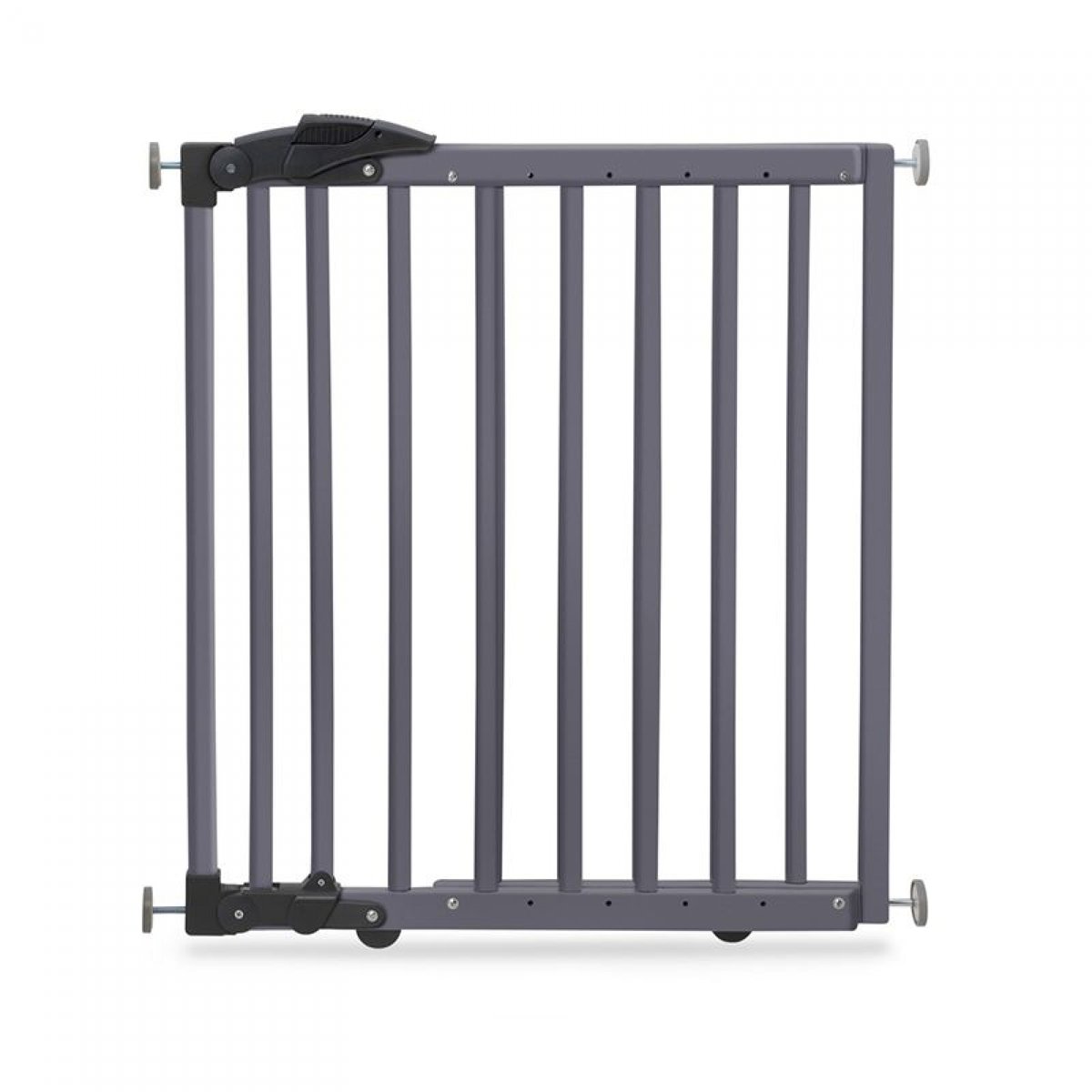 Barrière de sécurité enfant bois 68-102 cm gris, GEUTHER