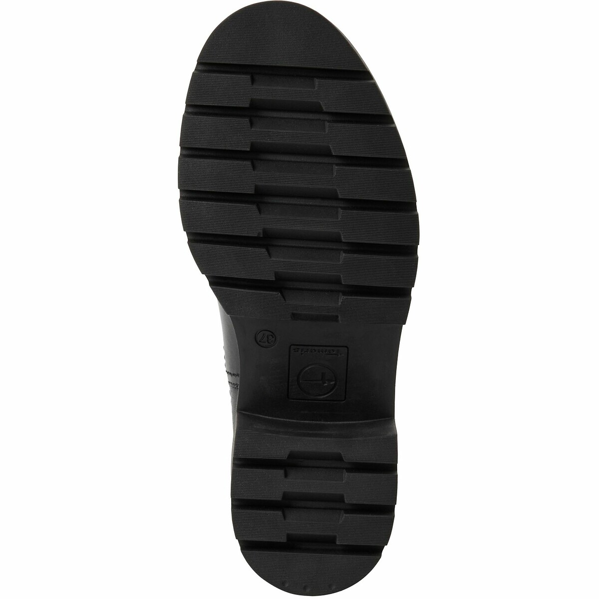 Boots chunky en cuir noir, TAMARIS
