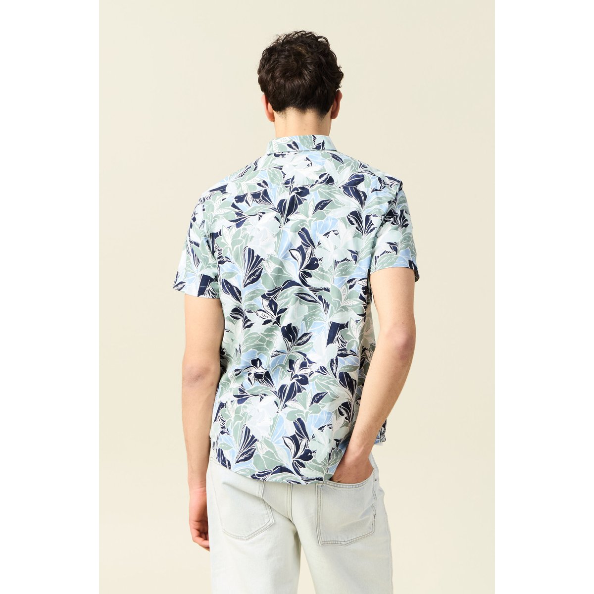 Chemise manches courtes multicolore, BONOBO