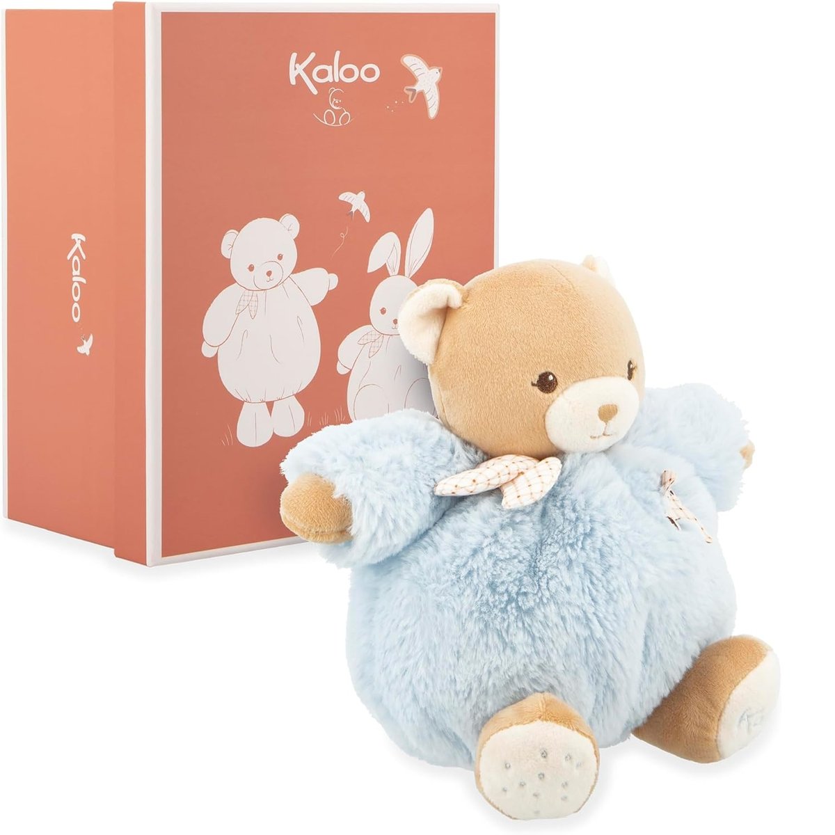 Peluche Ours Patapouf 17 cm bleu, KALOO