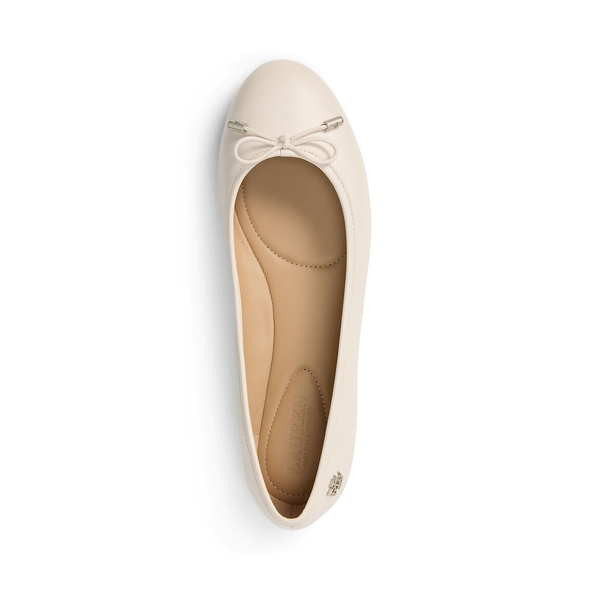 Ballerines plates Jayna blanc, LAUREN RALPH LAUREN