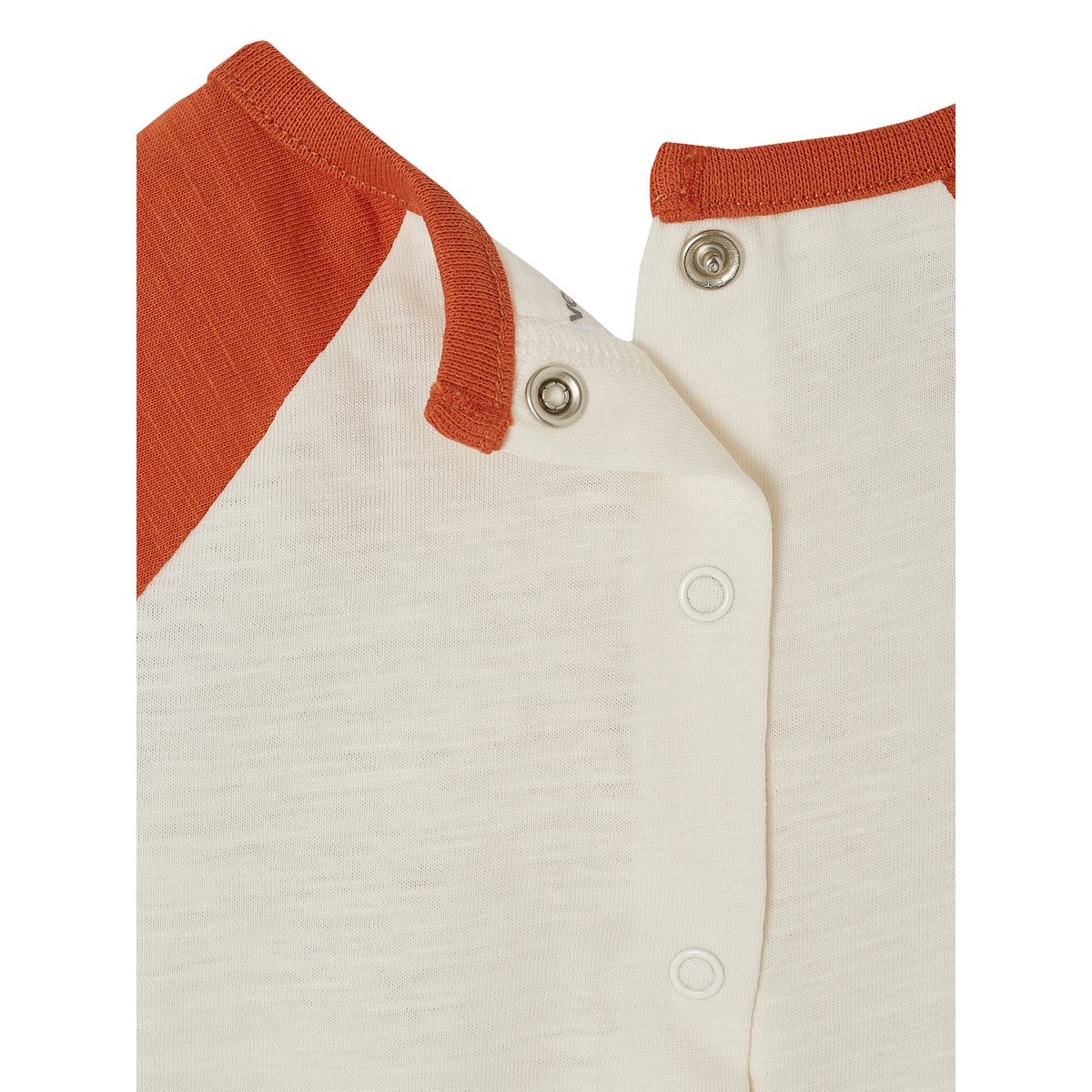T-shirt colorblock bébé manches longues rouille, VERTBAUDET