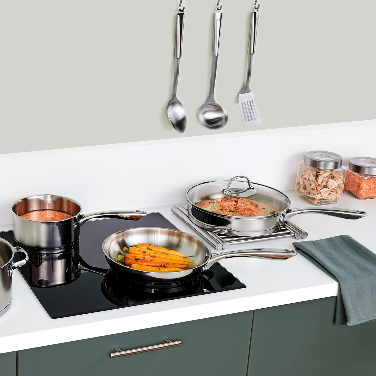Faitout en inox RESILIENCE argent, 5FIVE SIMPLY SMART