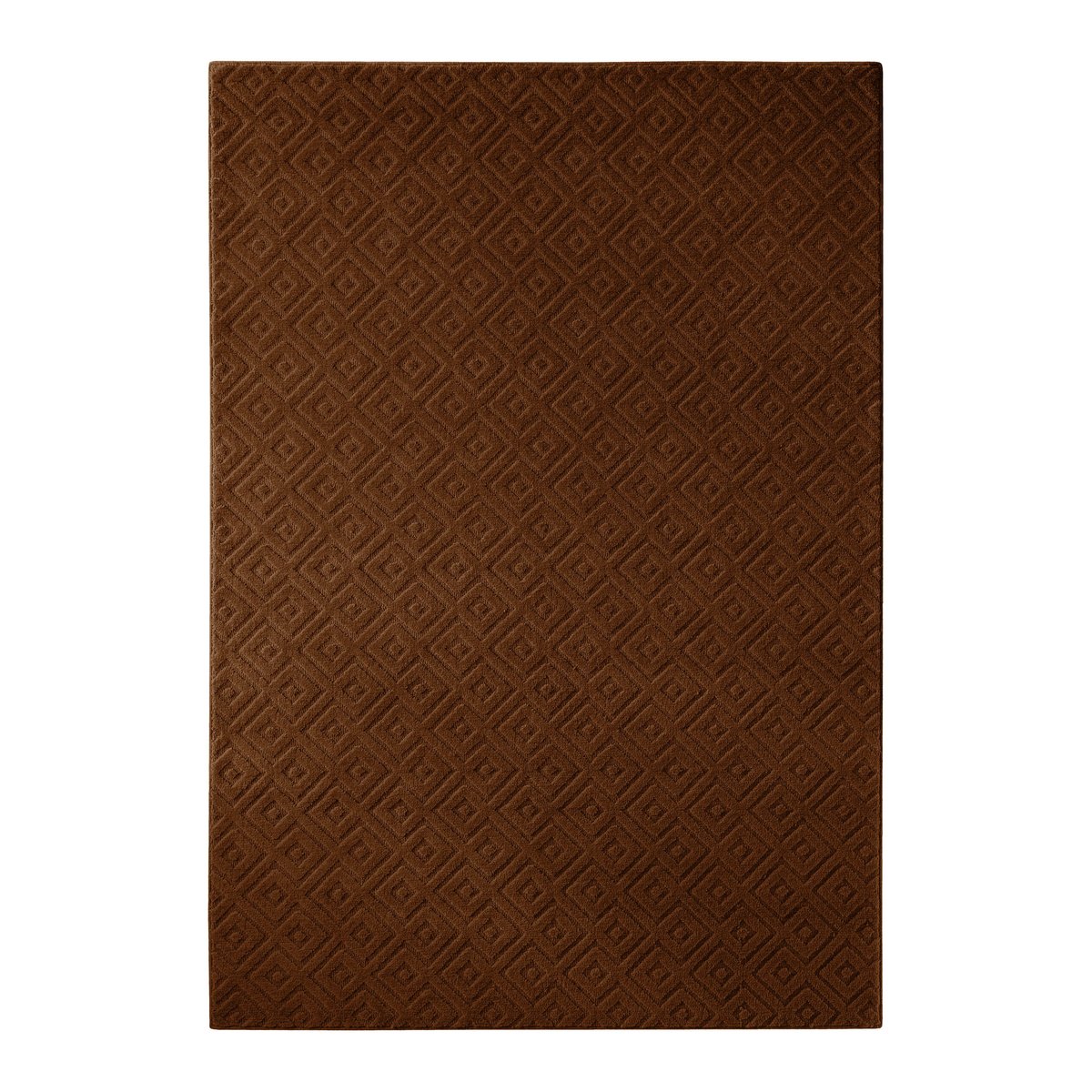 Tapis en laine avec relief , CASTELLO TWO marron, WECON HOME