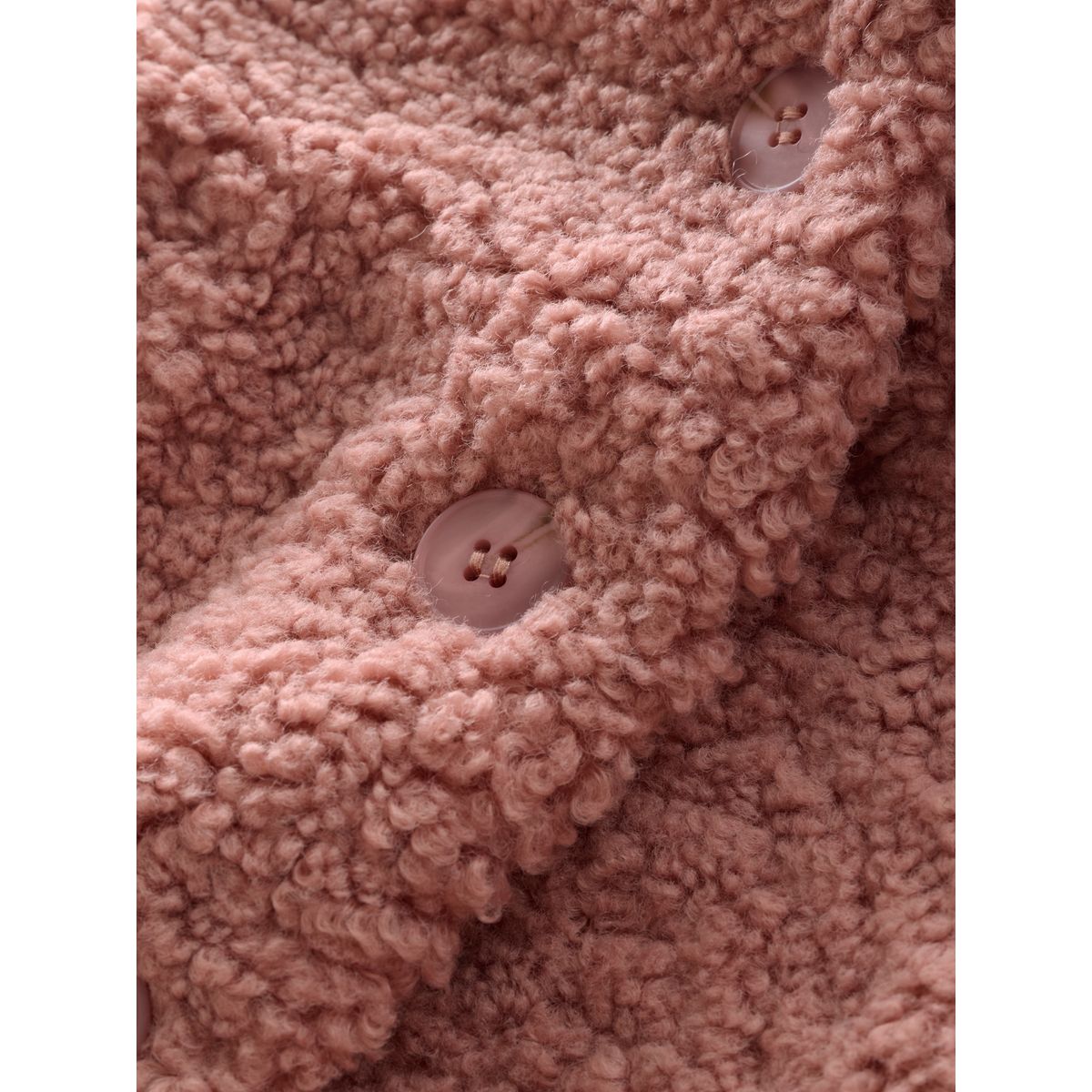 Veste à capuche en imitation peau de mouton rose, NEXT