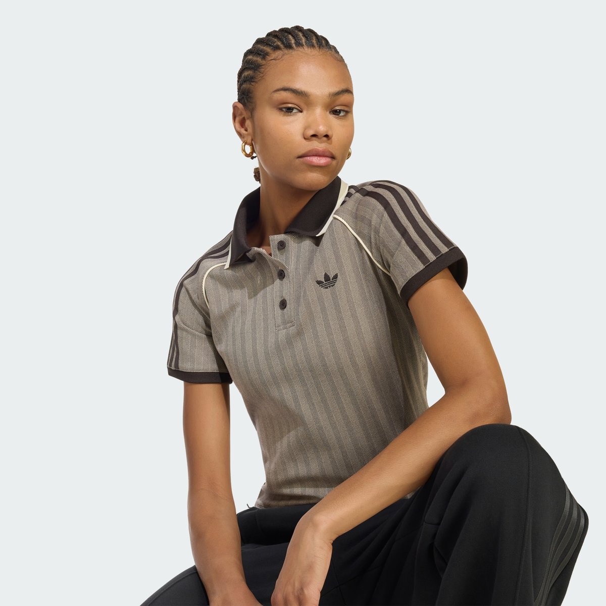 Polo Tweed Polo Tweed light brown, adidas Originals