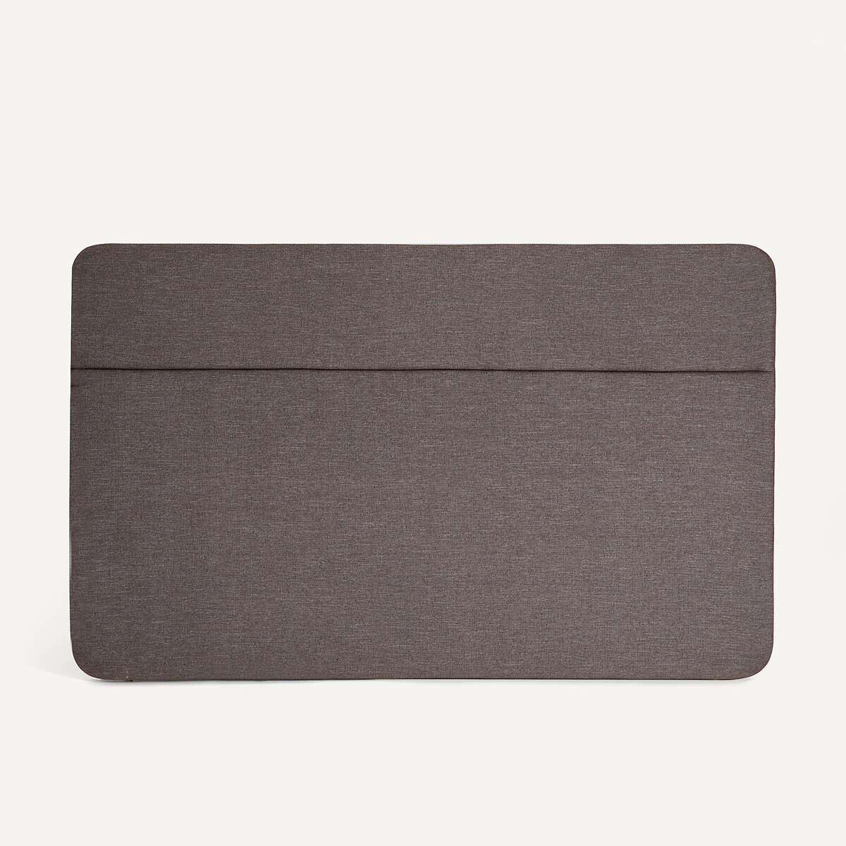 Tête de lit en tissu chiné avec cadre en plaqué chêne, NOEN marron chiné, AM.PM