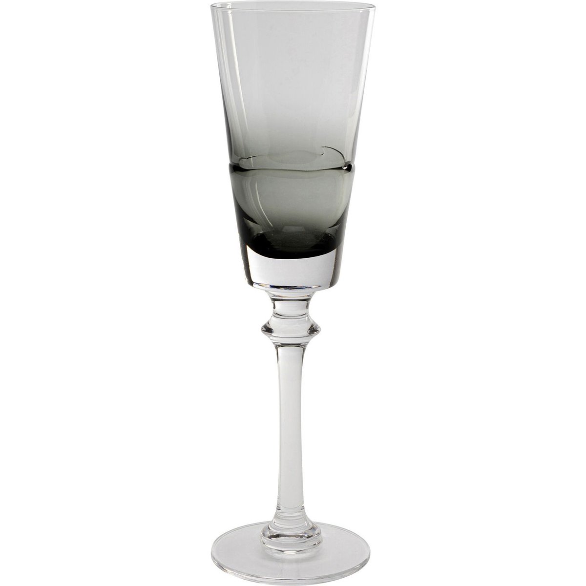 Lot de 4 flûtes à champagne, MIMI gris, KARE DESIGN