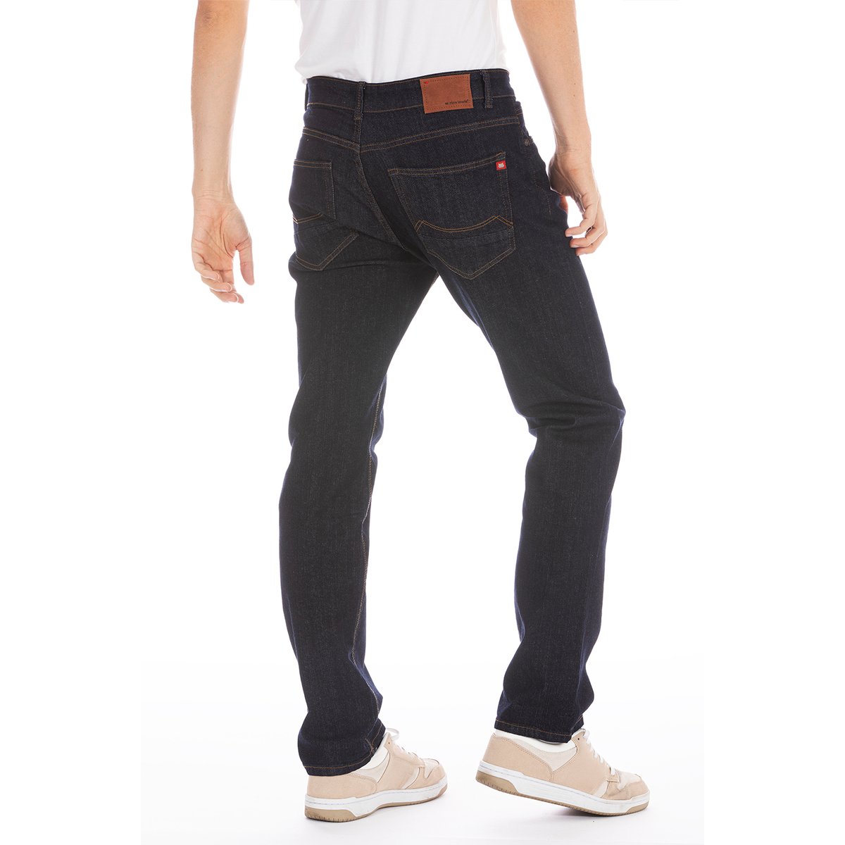 Jeans ARKON5 coupe droite stretch brut, longueur 30 bleu, RICA LEWIS