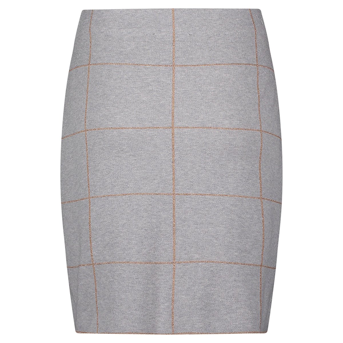 Jupe en maille à motif jacquard patch grey/beige, BETTY BARCLAY