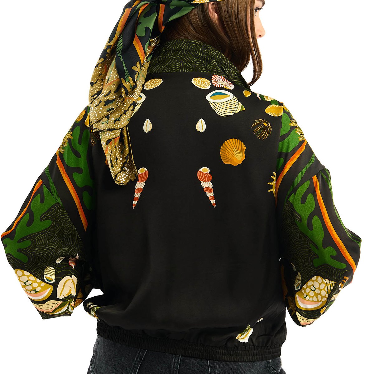 Veste bomber à motifs BETSIE noir, WILD