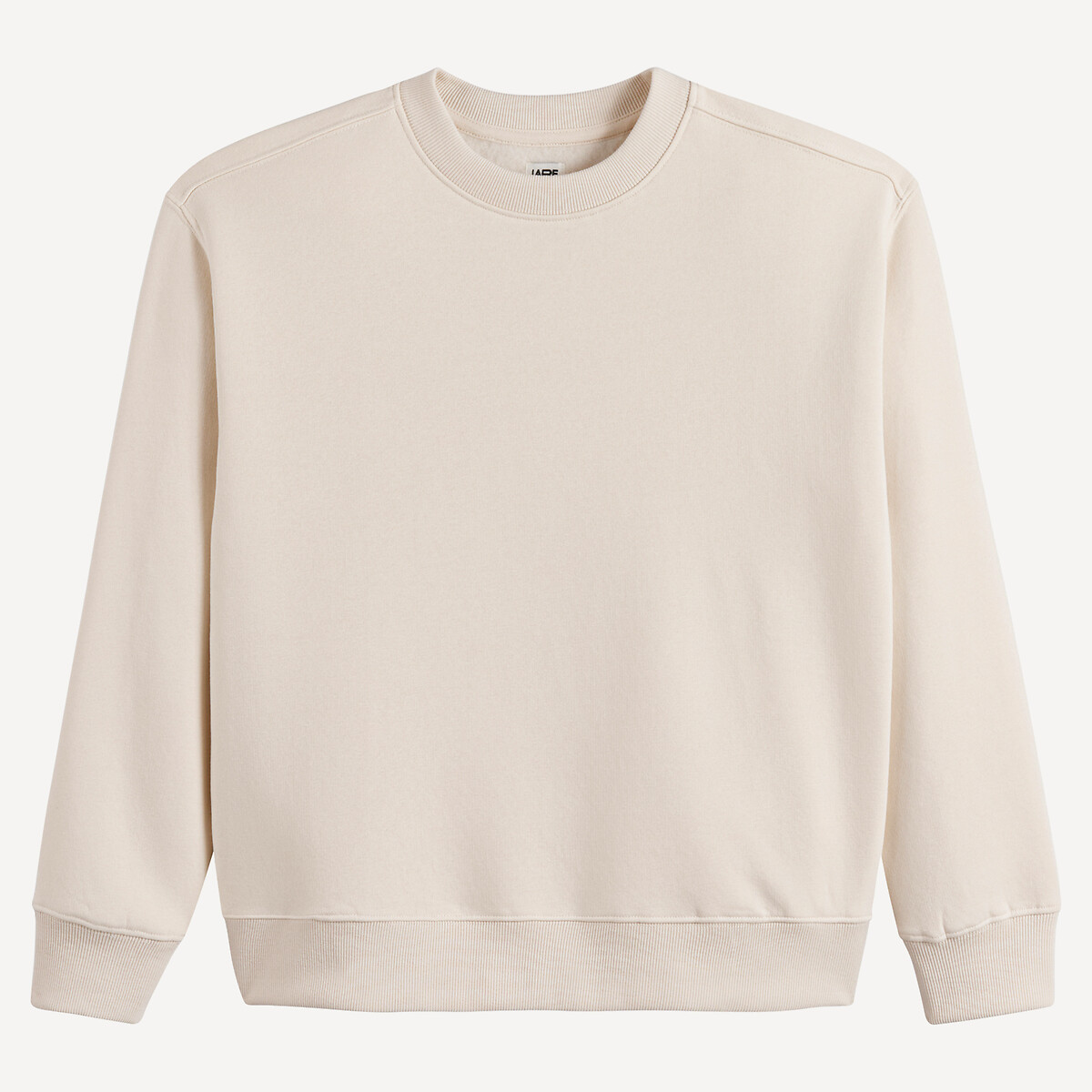 Fleece Crew Neck Sweatshirt ecru , LA REDOUTE COLLECTIONS