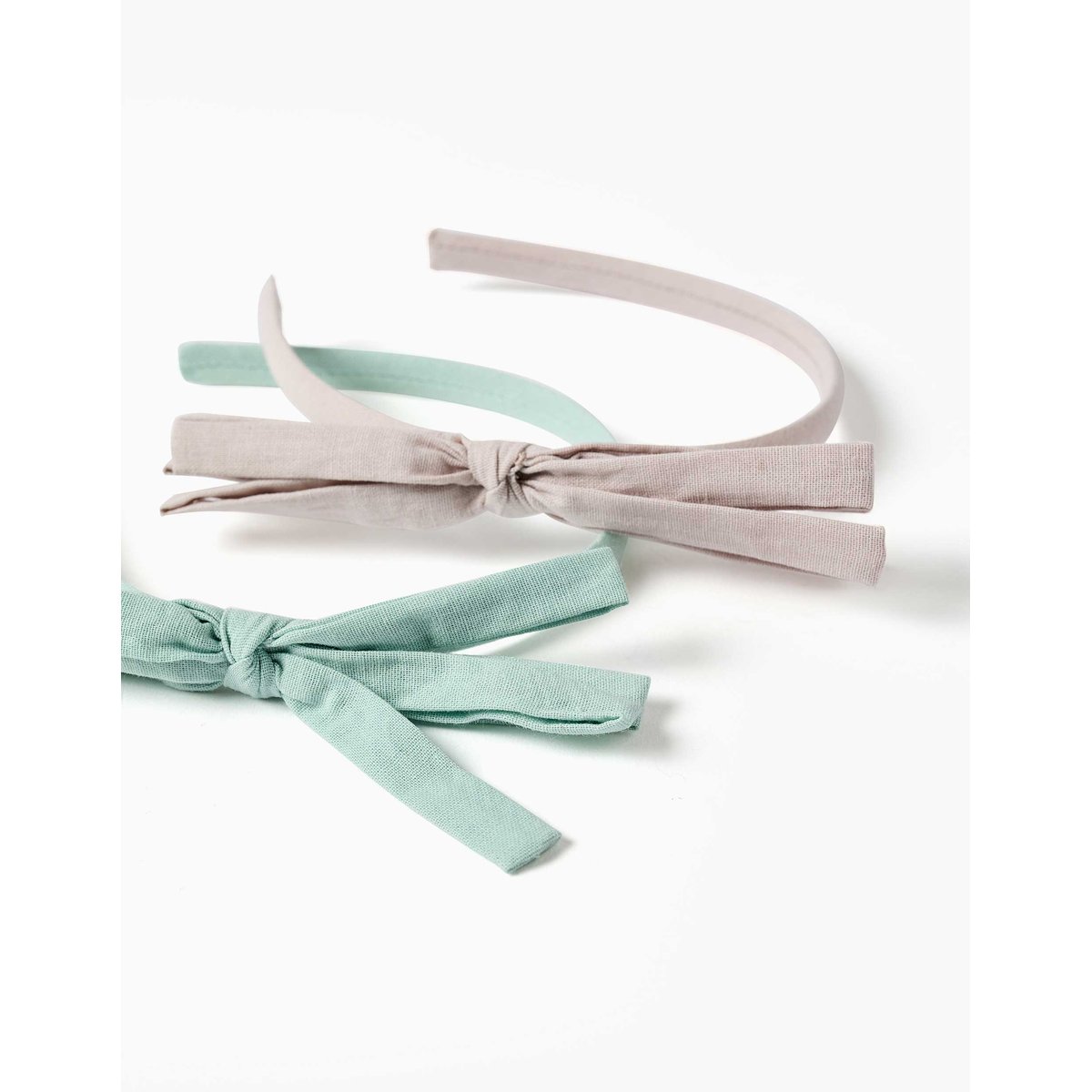 Lot de 2 serre-têtes fins avec nœuds multicolore, ZIPPY